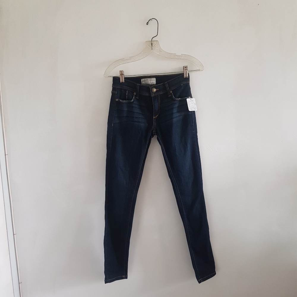 Free People Dark Wash Skinny Jeans